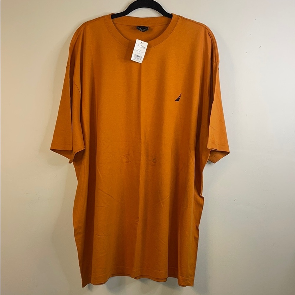 Nautica Orange Short Sleeve Crew Tee XXL